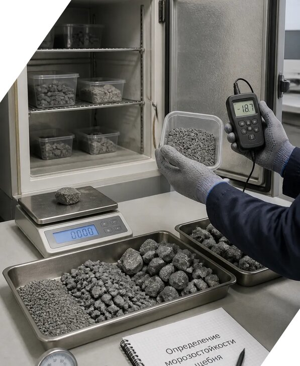 Определение морозостойкости щебня в Ломоносове от 3586 р. | ЭкспертизаРоссия